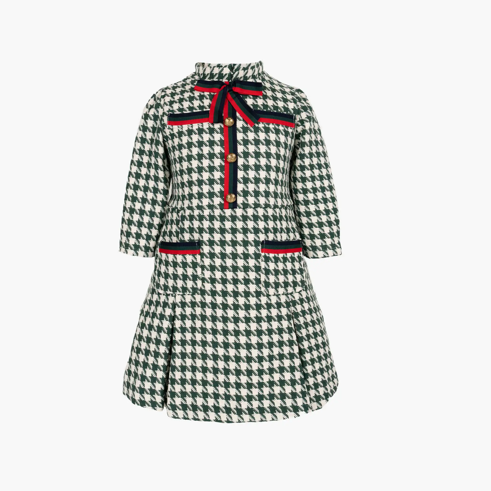 Girls Green & Ivory Dress