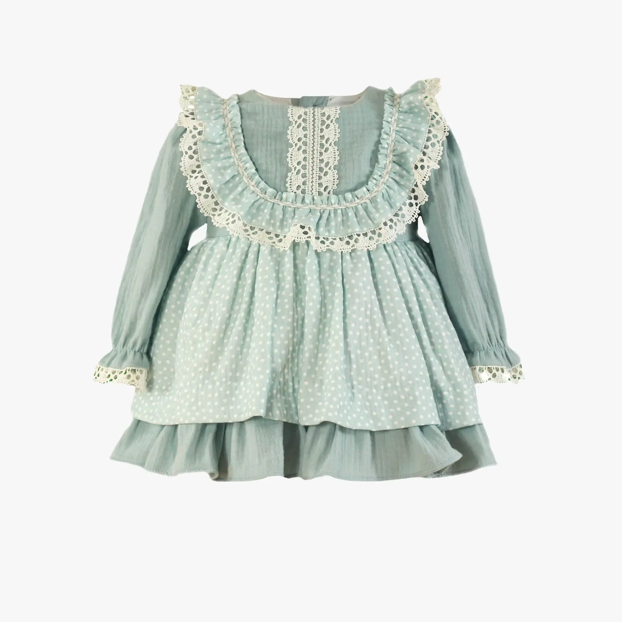 Baby Girl Light Blue & White Dress