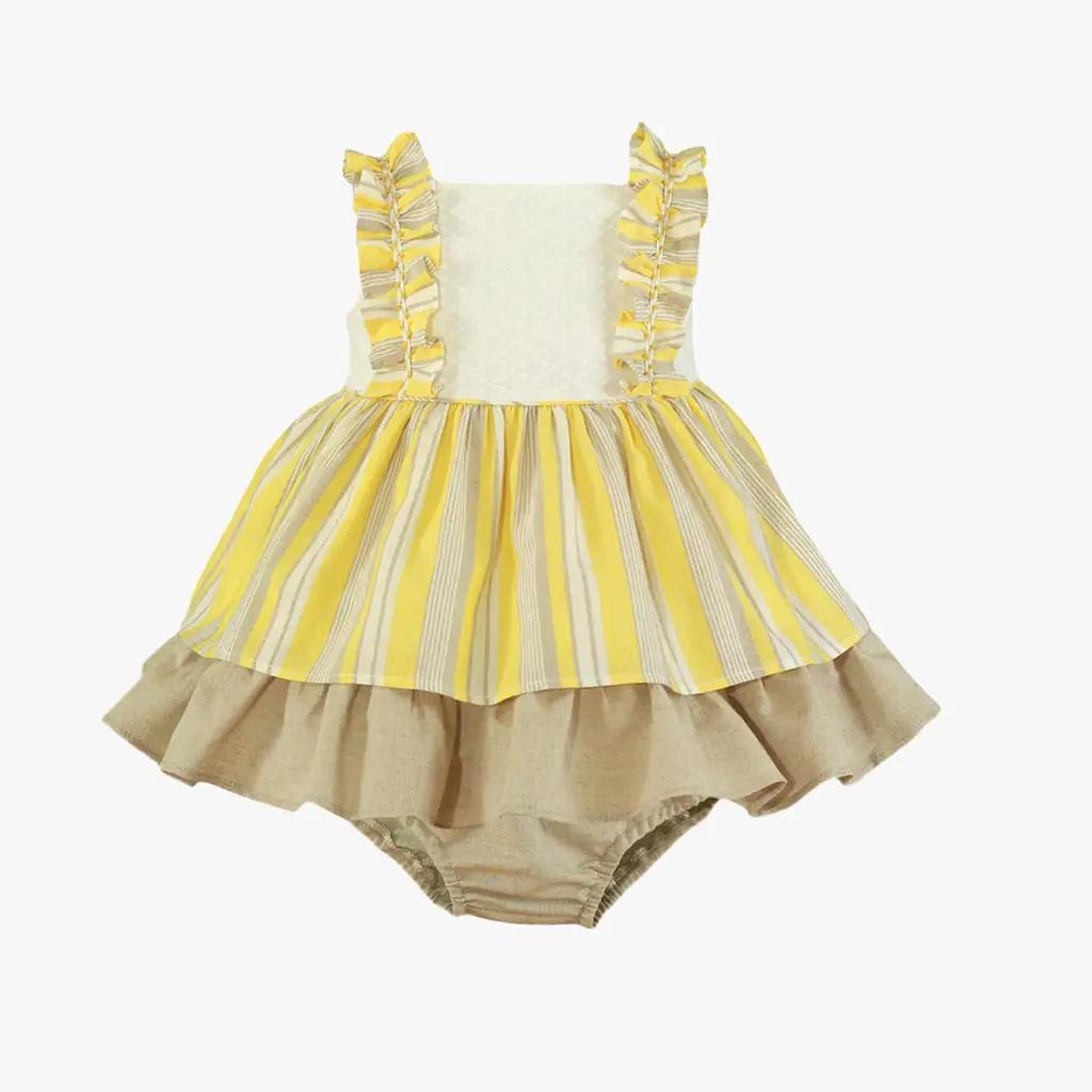 Baby Girl Yellow Cotton Dress