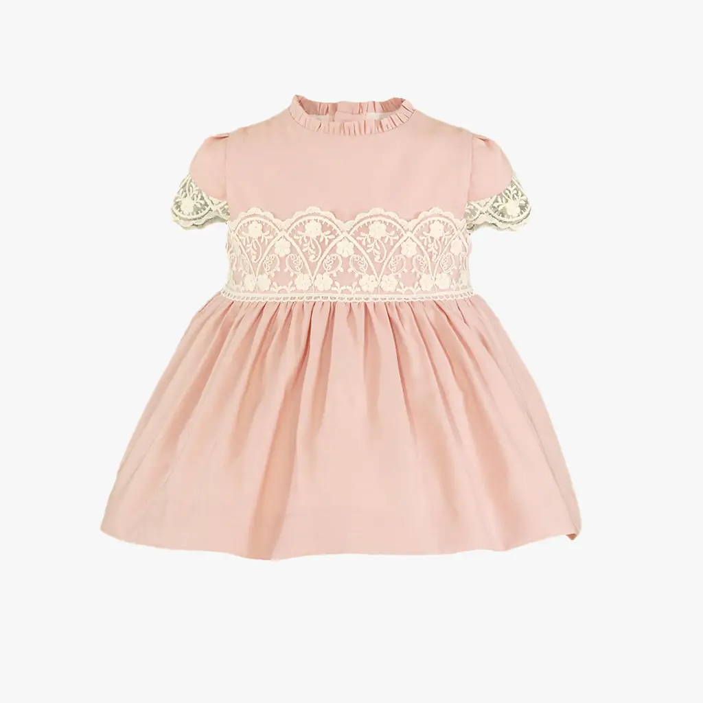 Baby Girl Pink Viscose Dress