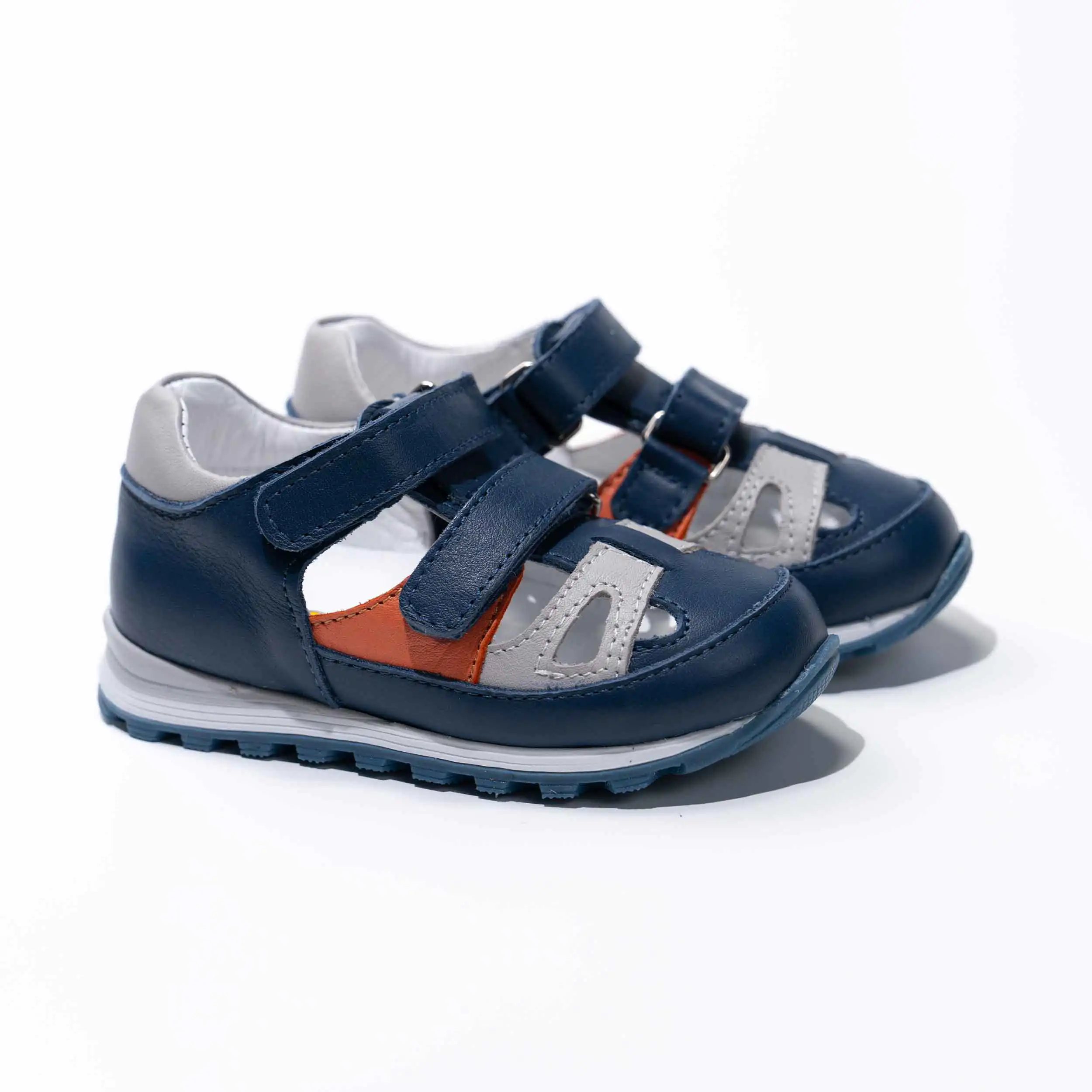 Boy Blue Leather Sandals