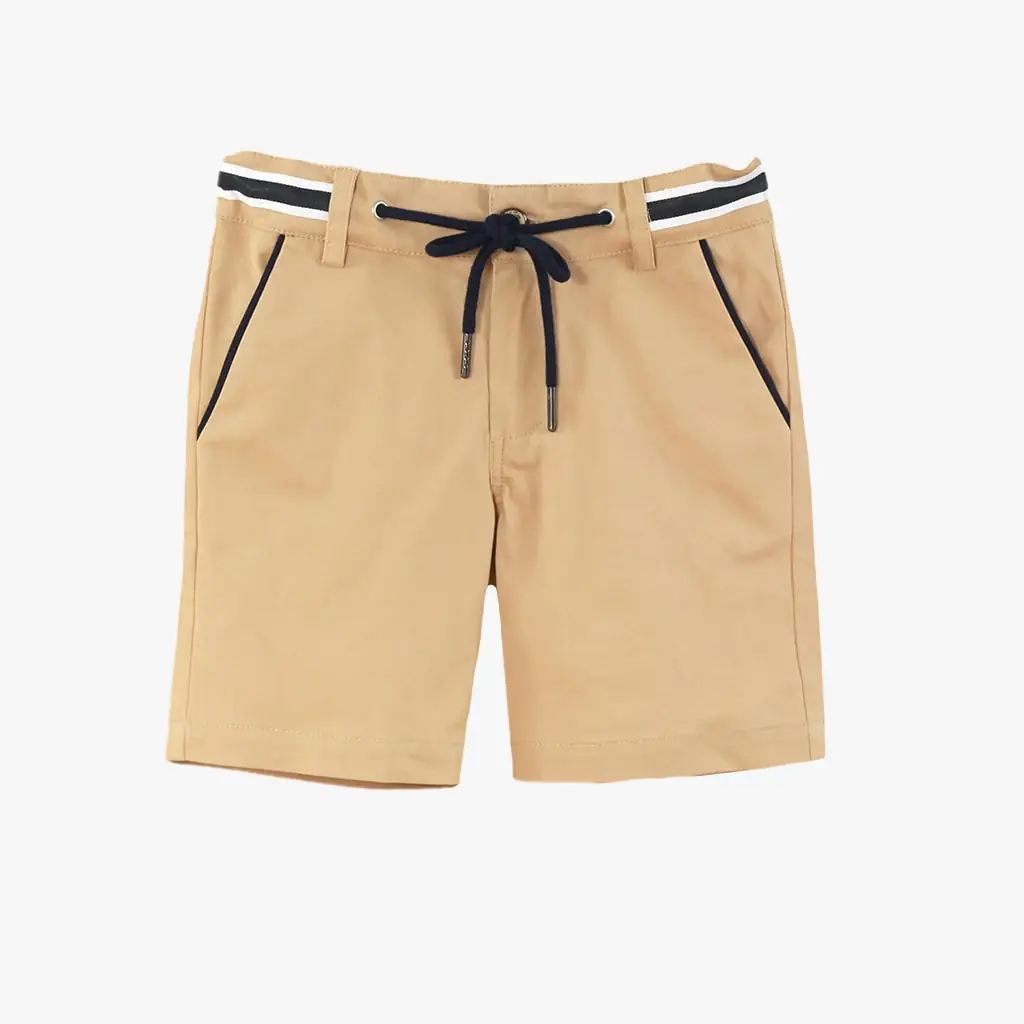 Boy Camel Cotton Shorts