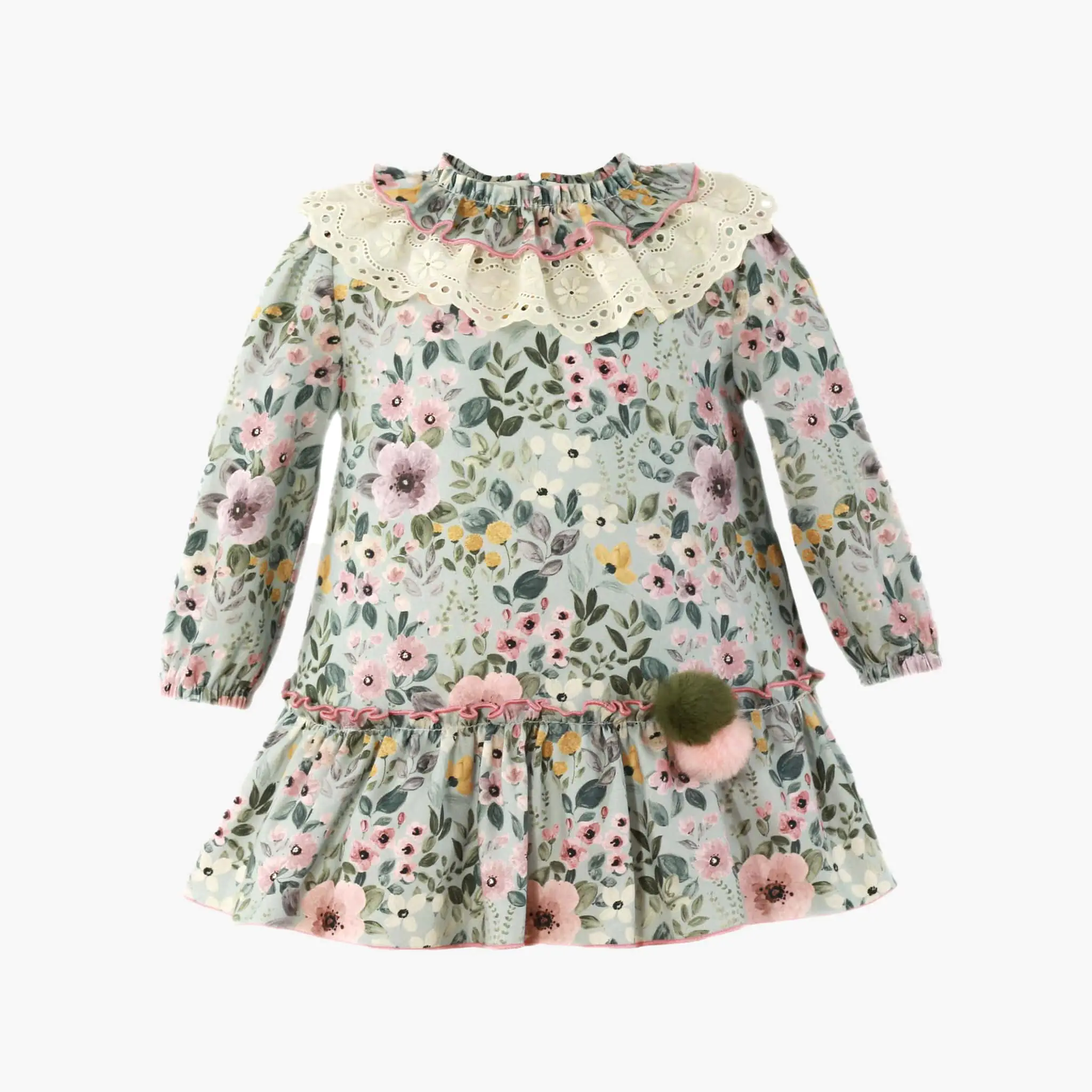 Baby Girl Blue Floral Dress