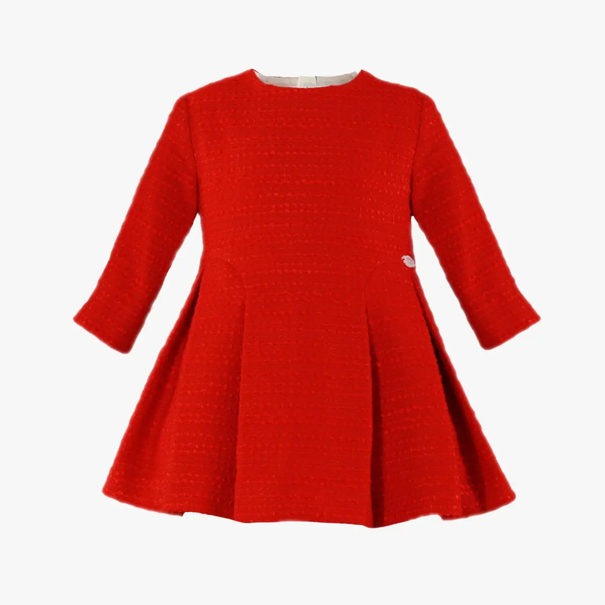 Girls Red Wool Dress