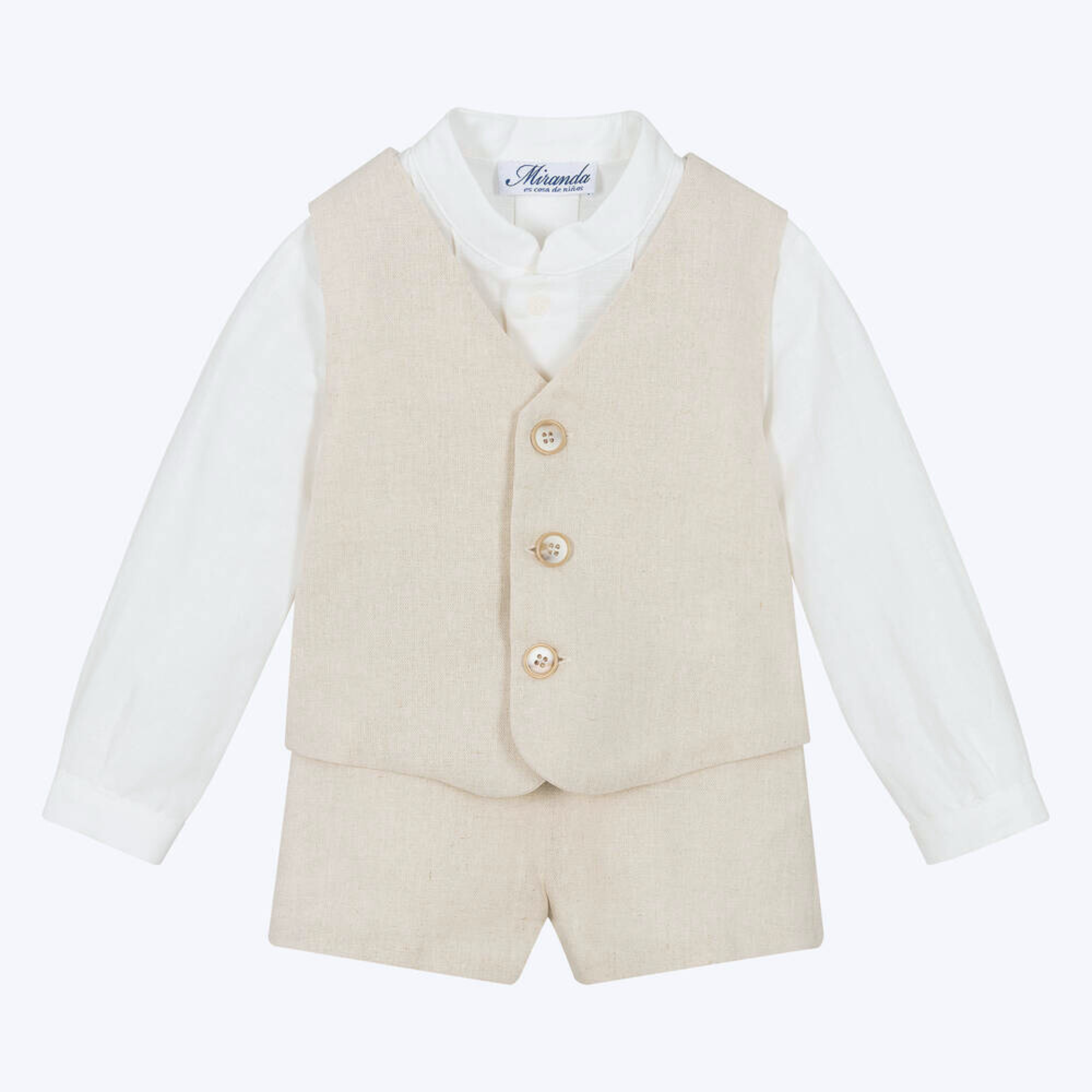 Baby Boy Ivory Cotton Set