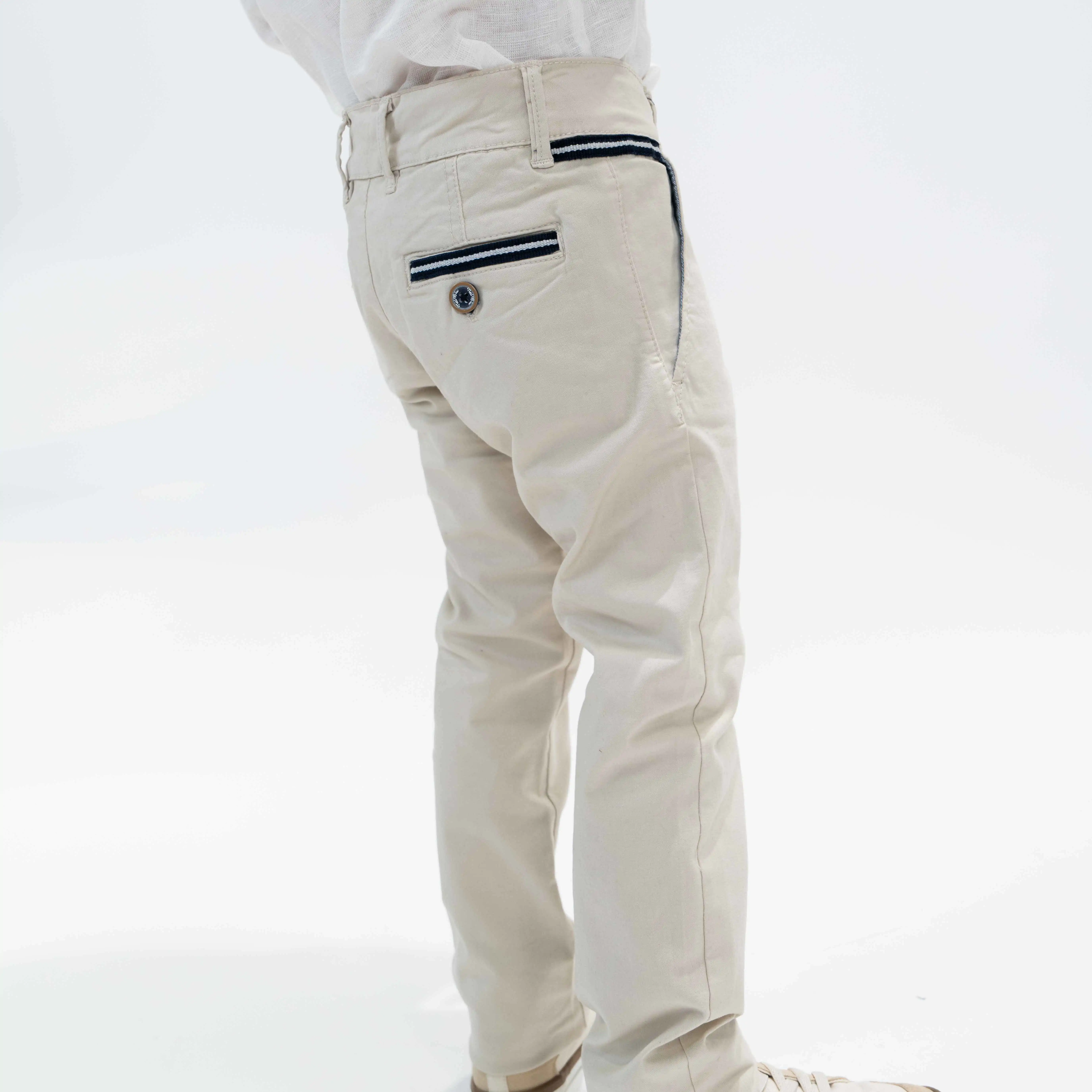 Boys Beige Pants