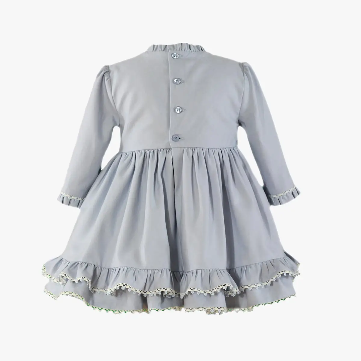 Girls Light Blue Ruffle Dress