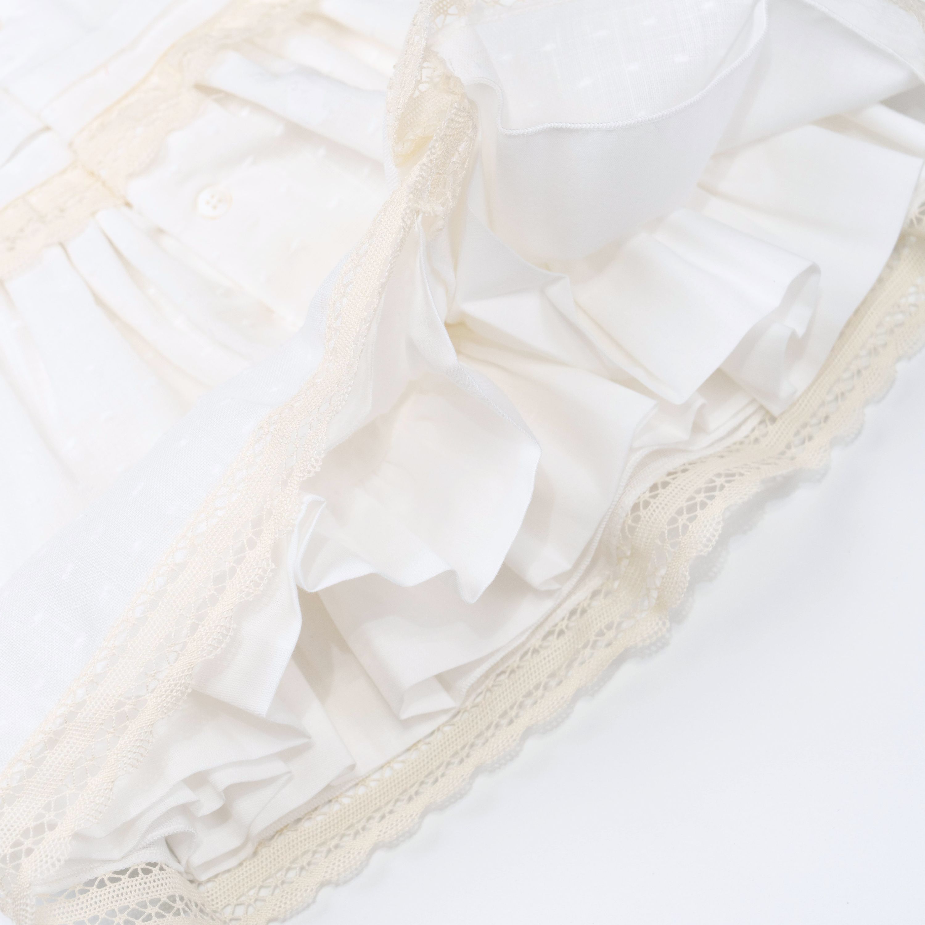 Baby Girl Short-Sleeve Ivory Dress