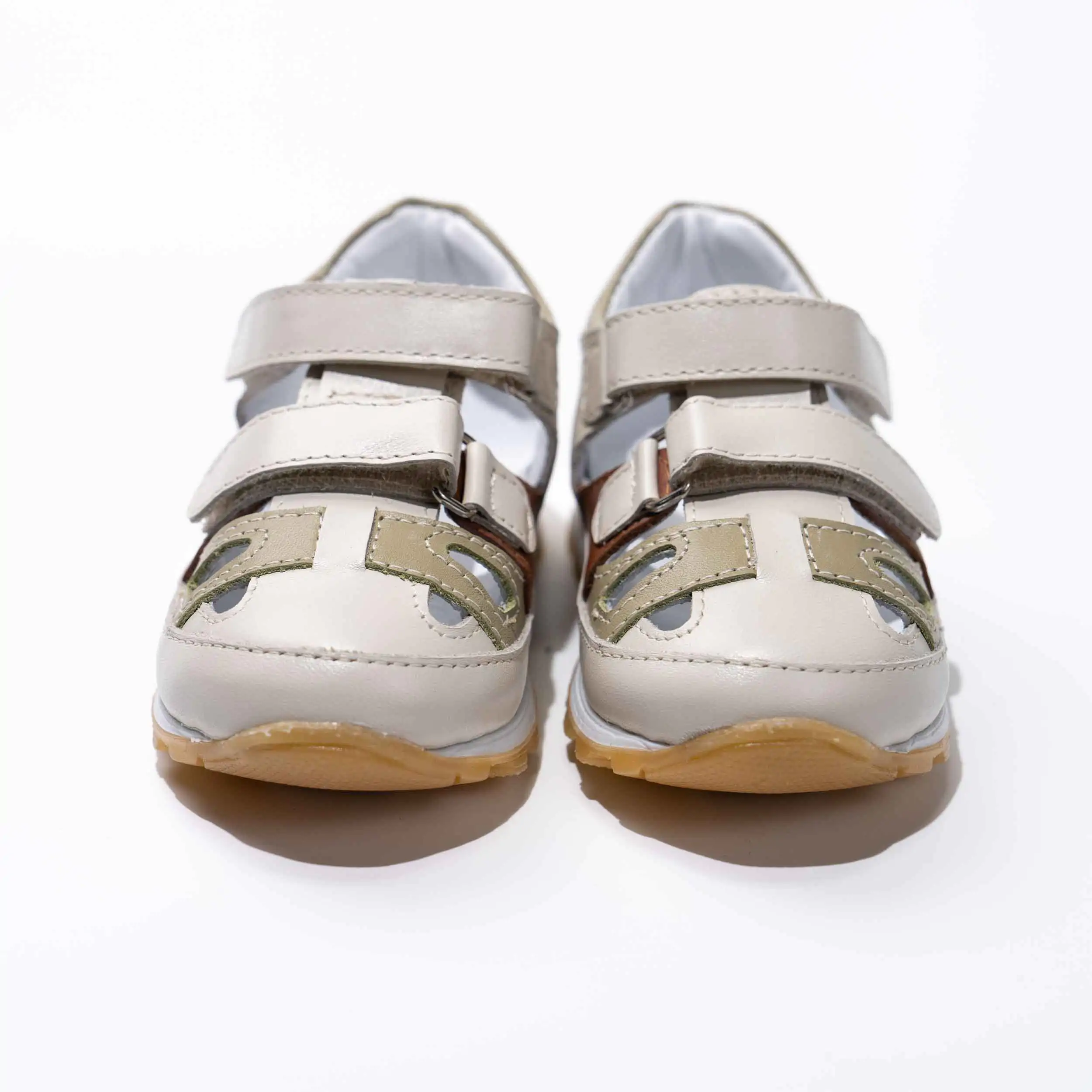 Ivory Leather Sandals