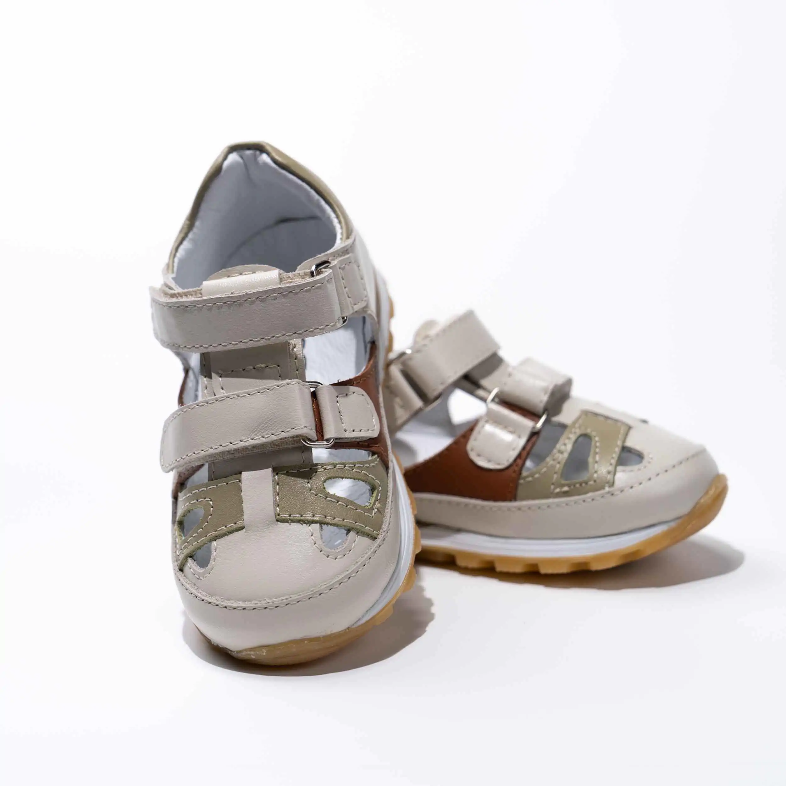 Ivory Leather Sandals