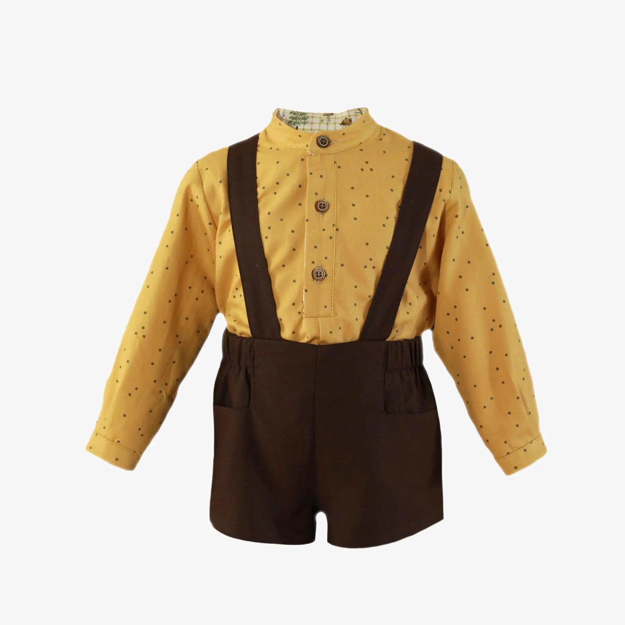 Baby Boy Brown Cotton Set