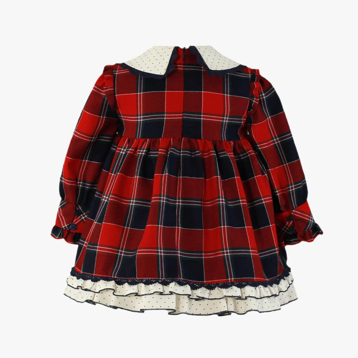 Girls Red & Blue Tartan Dress
