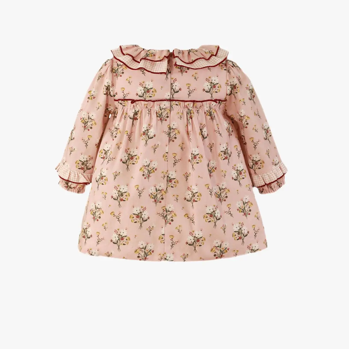 Baby Girl Pink Floral Ruffle Dress
