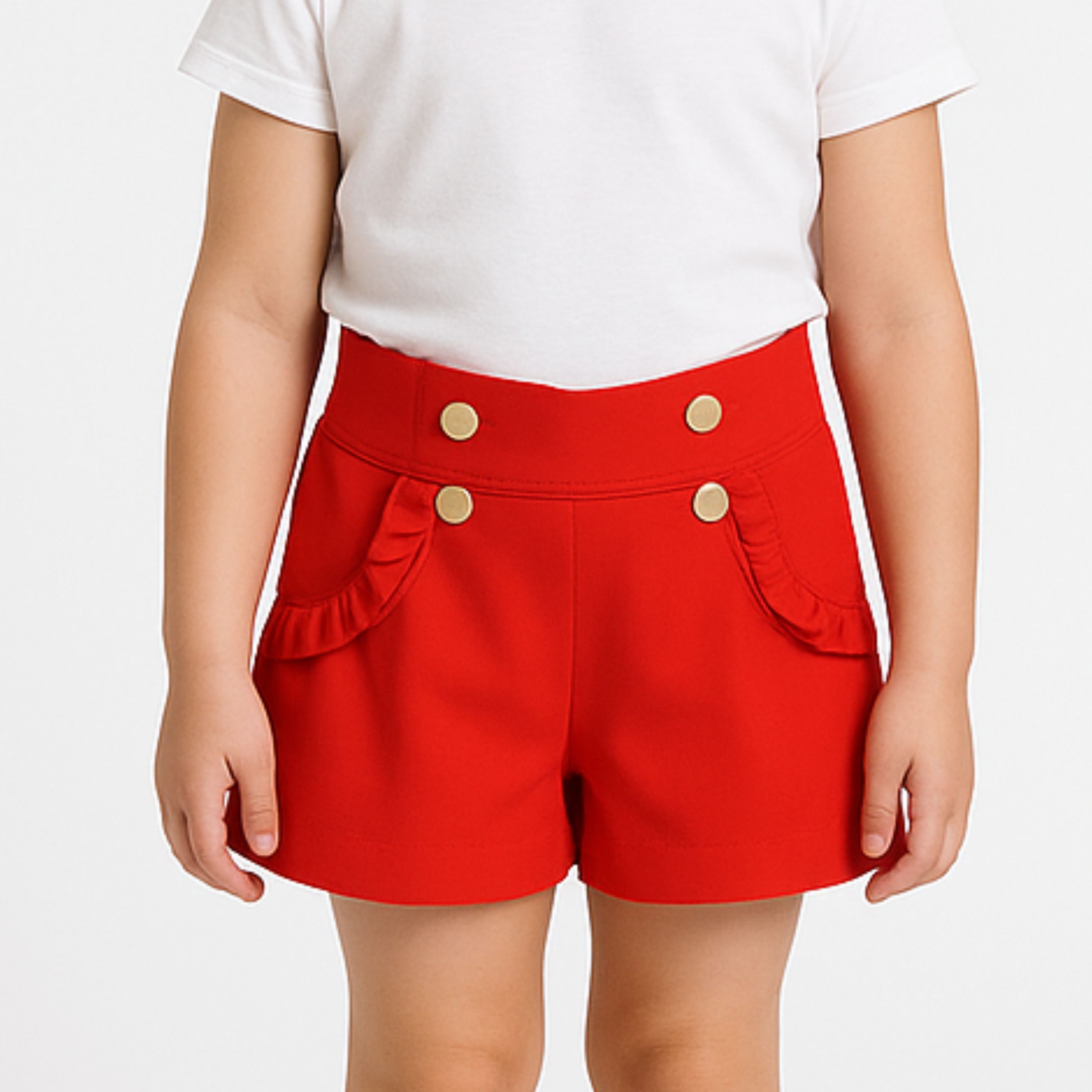 Girls Red Shorts