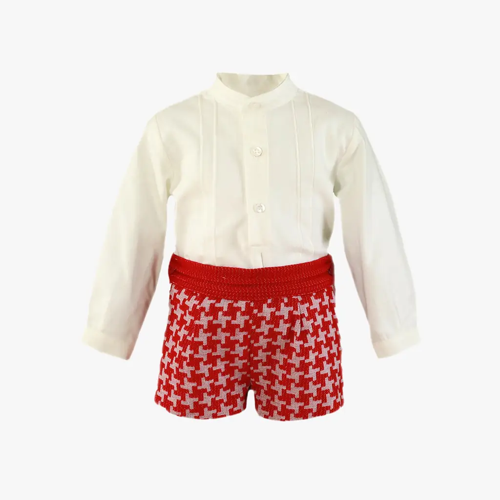 Boy Red & Ivory Set