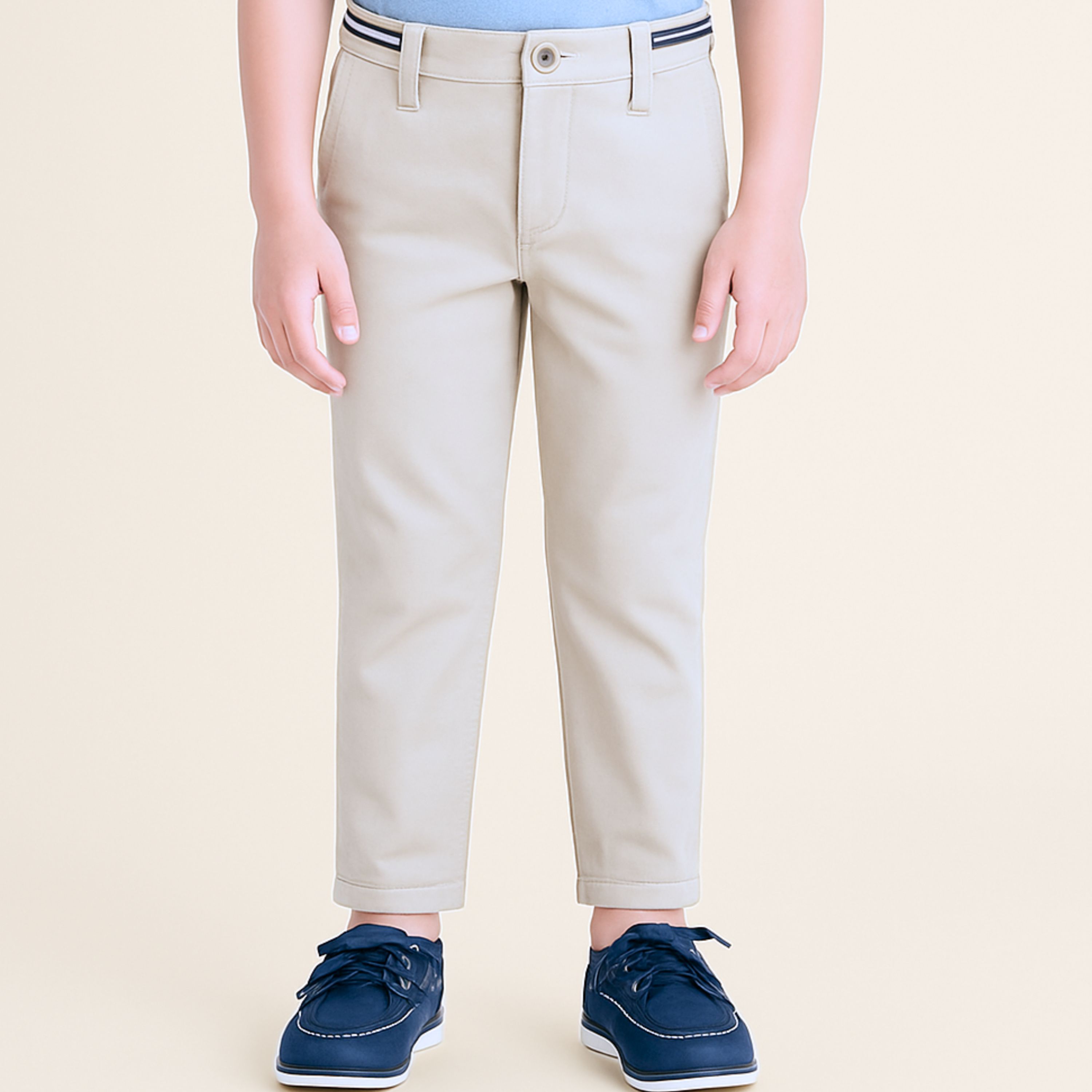 Boys Beige Pants