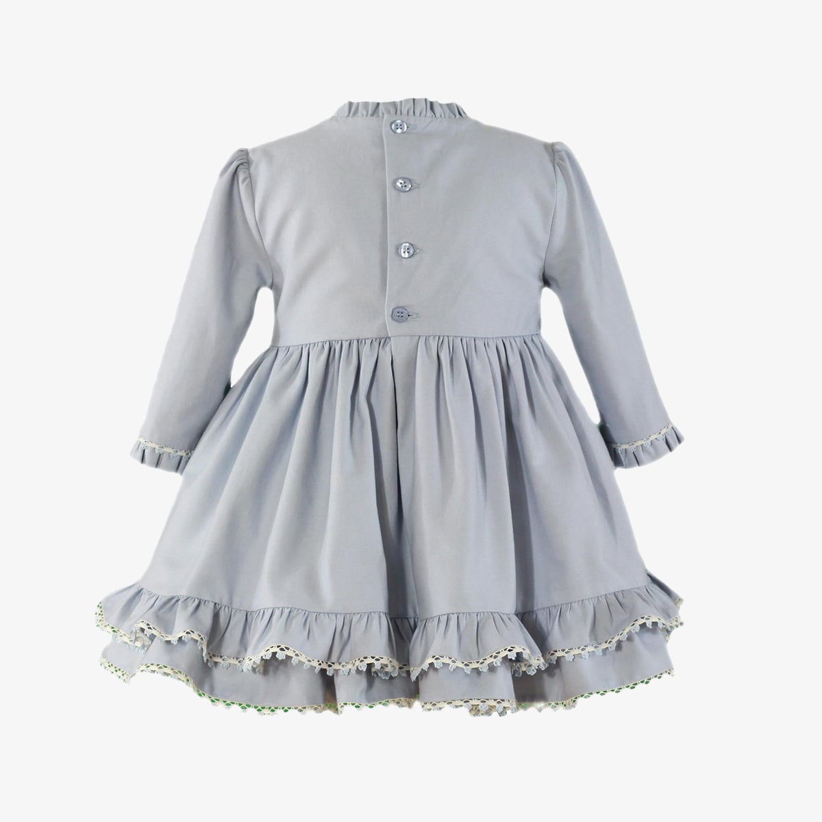 Girls Light Blue Ruffle Dress