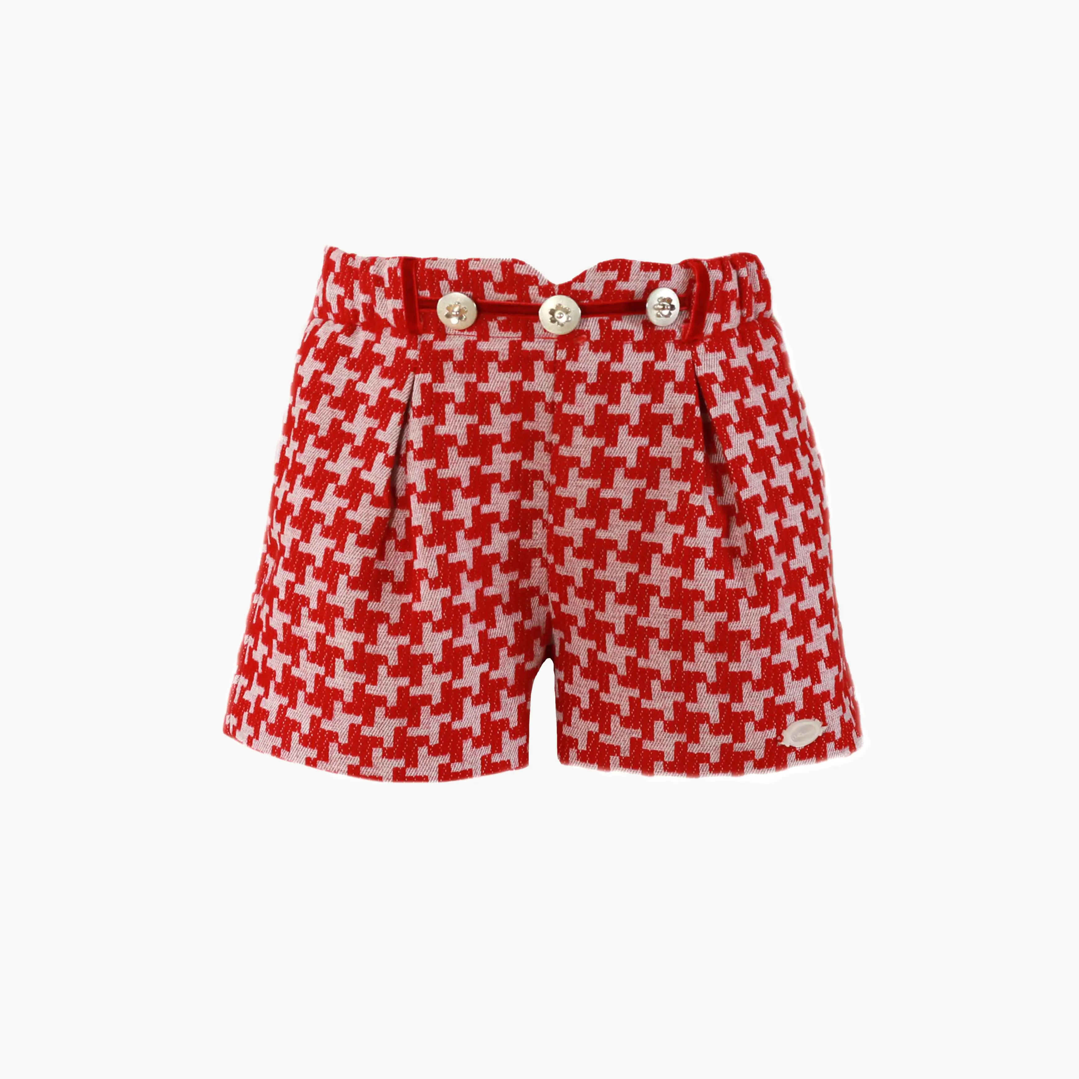 Girls Red & White Shorts