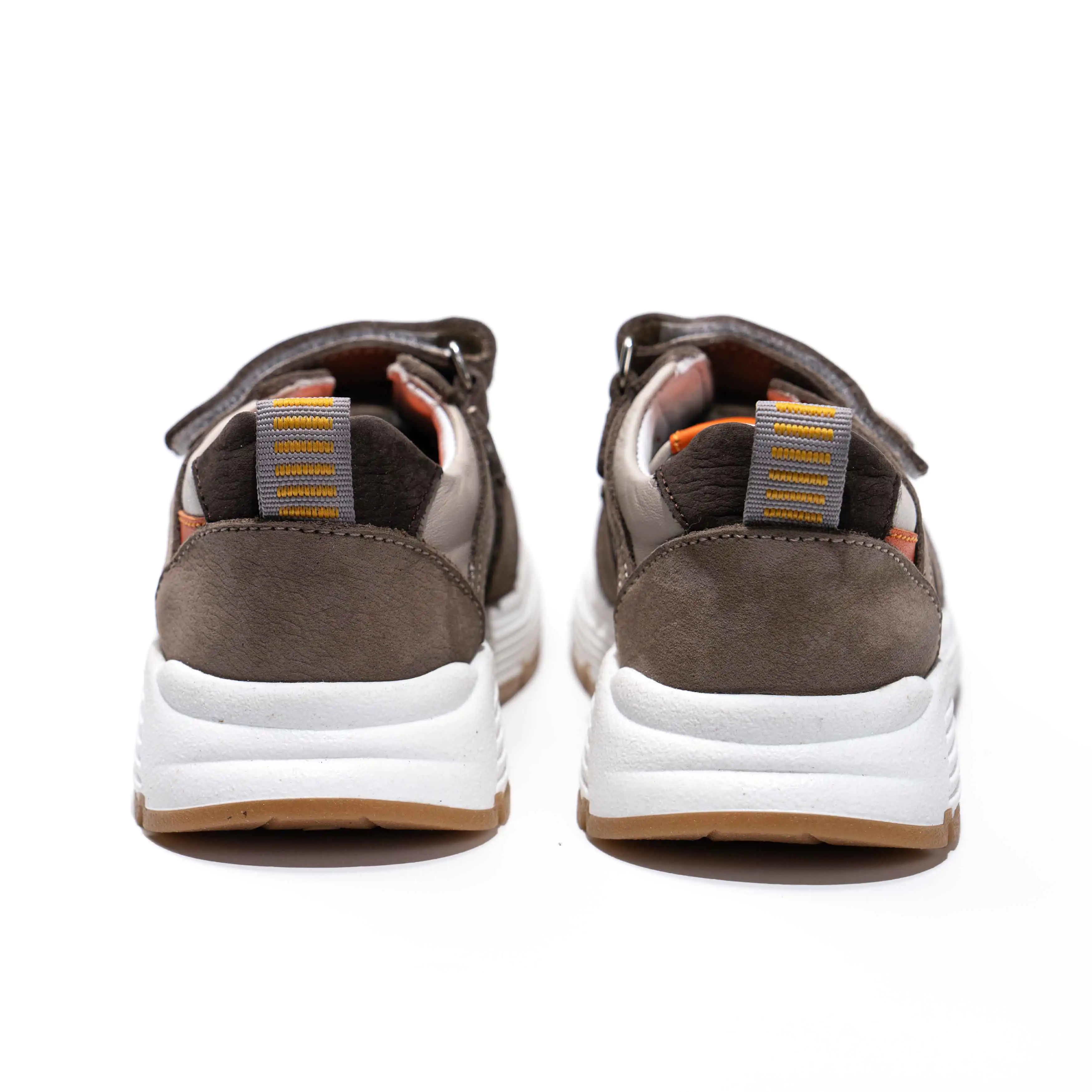 Beige Leather Trainers