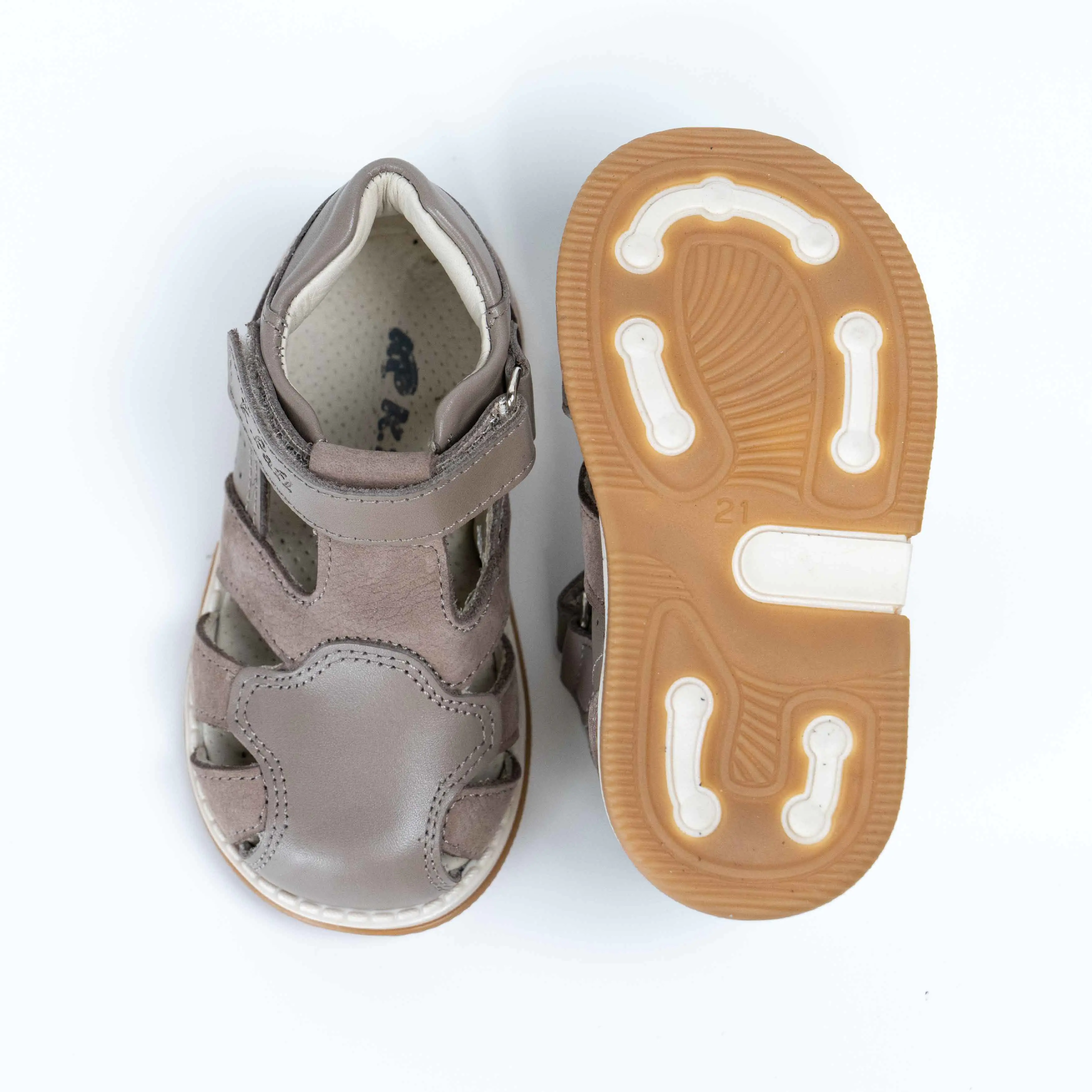 Leather Beige Sandals