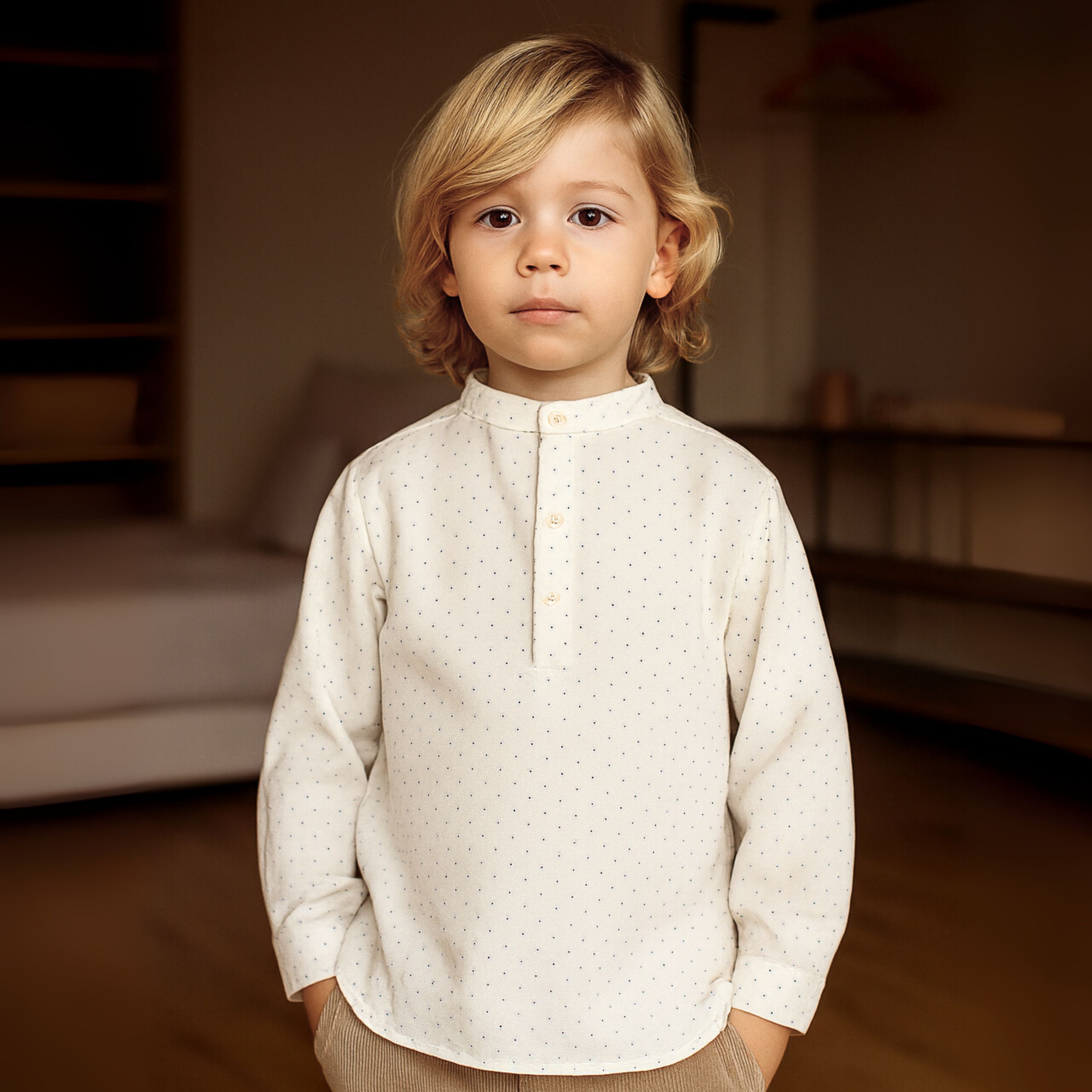 Boys Ivory Dress Shirt