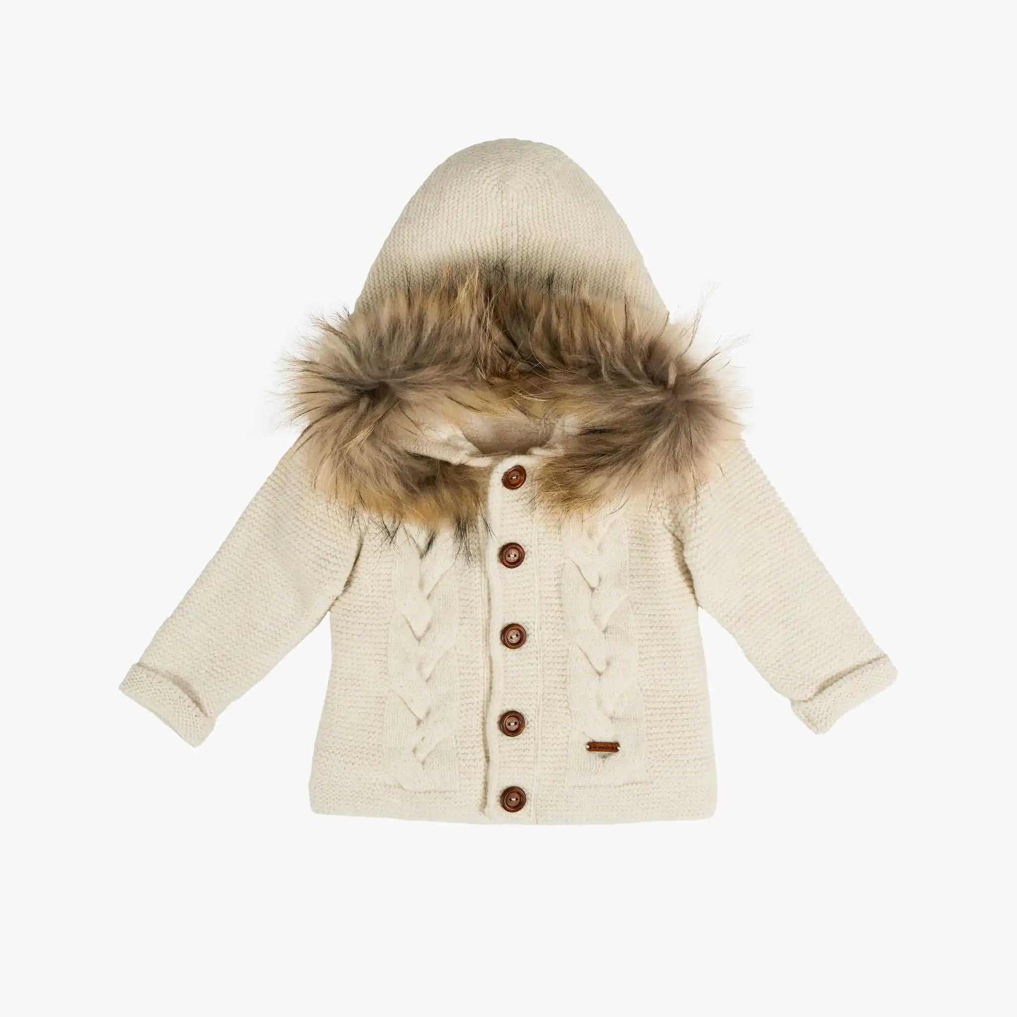 Unisex Ivory Wool Jacket