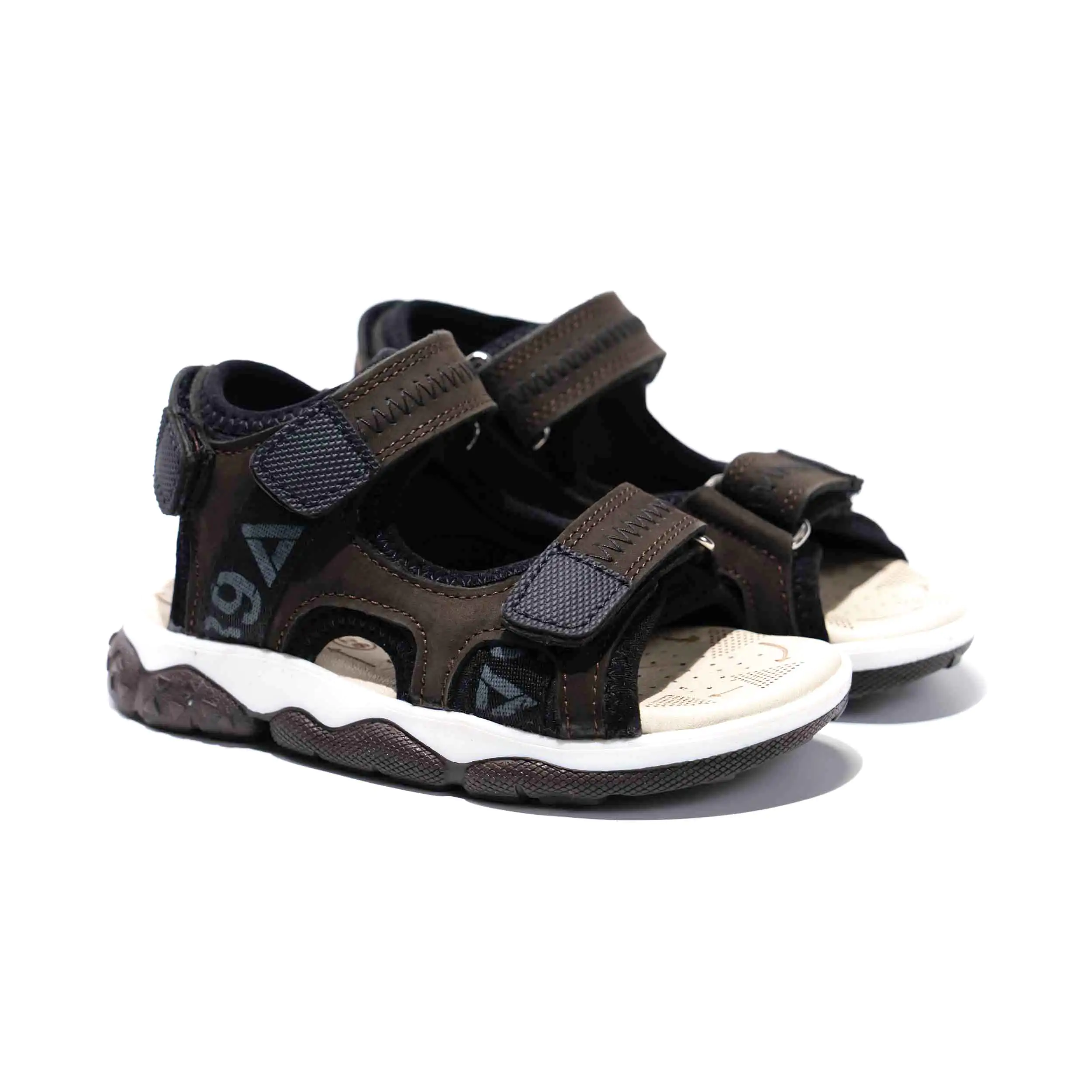 Boys Brown Leather Sandals